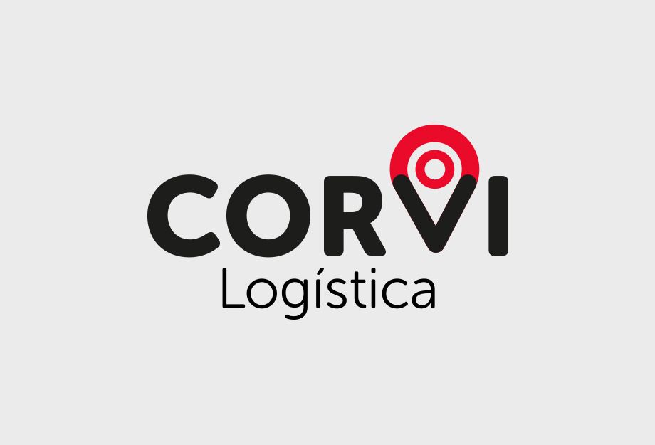 logo corvi logistica hecho por la quinta agencia